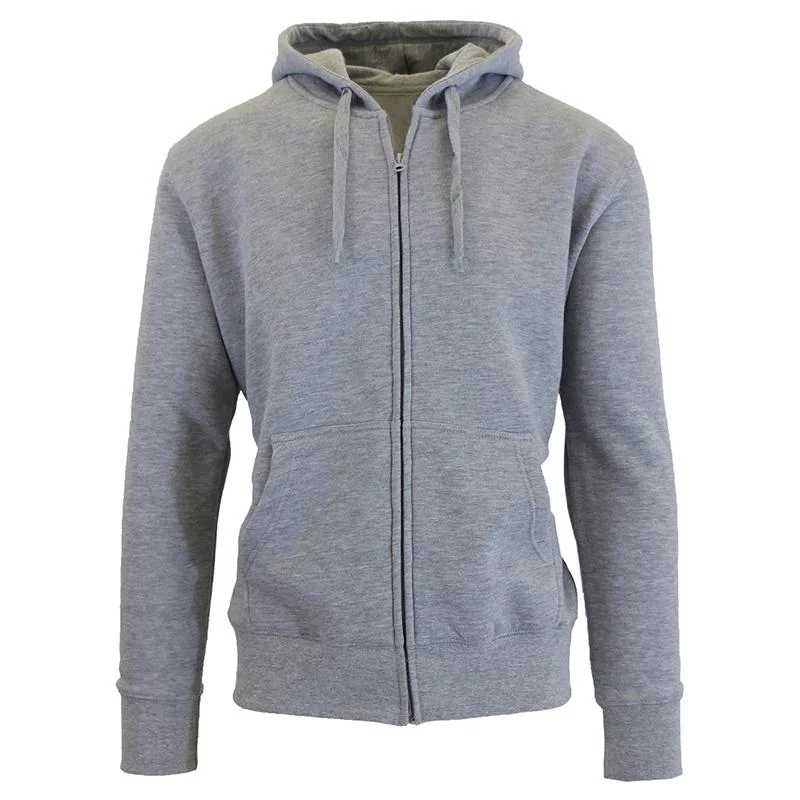 Men's Fleece-Lined Zip Sweater Hoodie