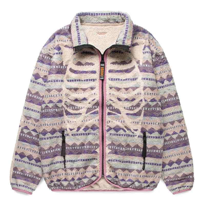 ASHLAND STRIPE & BONE FLEECE ZIP JACKET