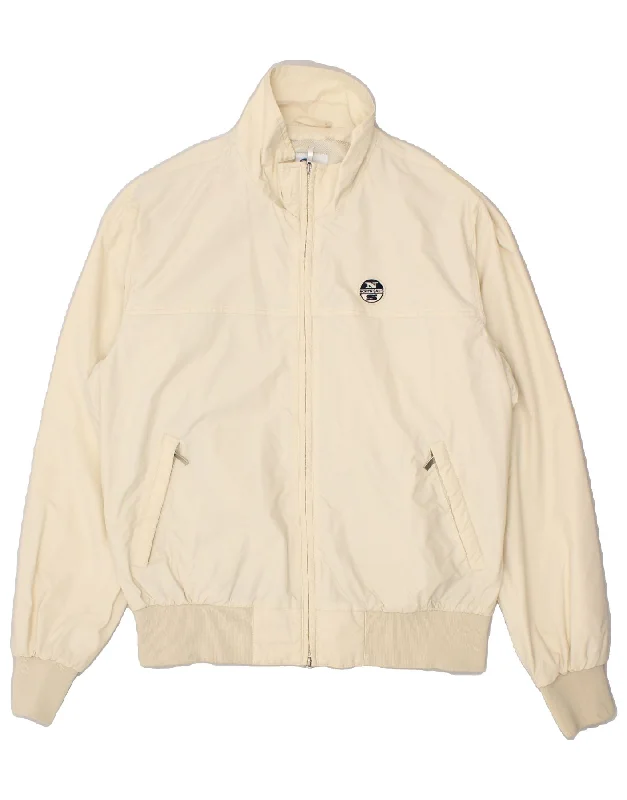 NORTH SAILS Mens Bomber Jacket IT 54 2XL Beige Polyamide