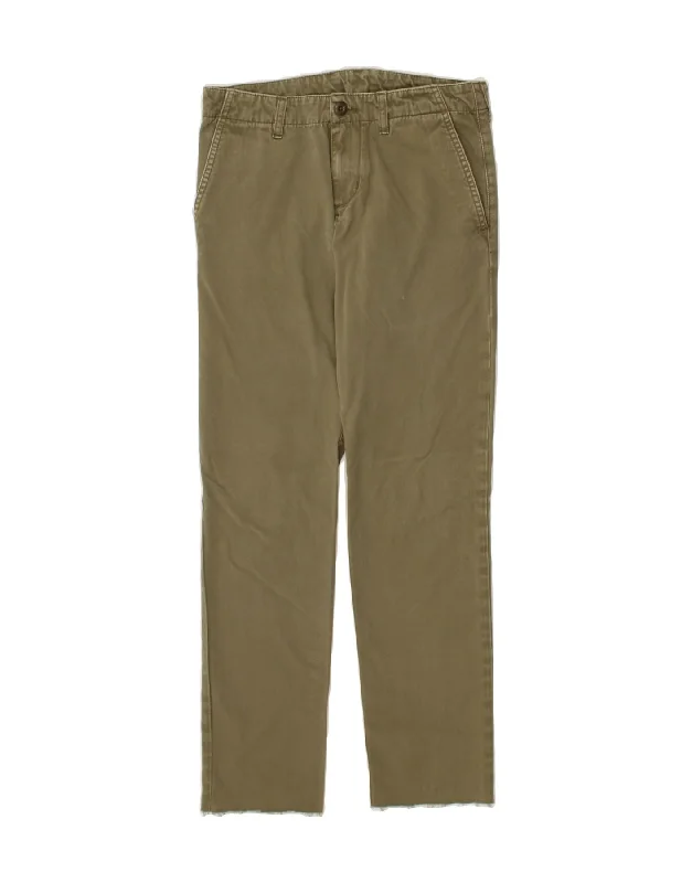 CARHARTT Mens Straight Chino Trousers W28 L29  Khaki