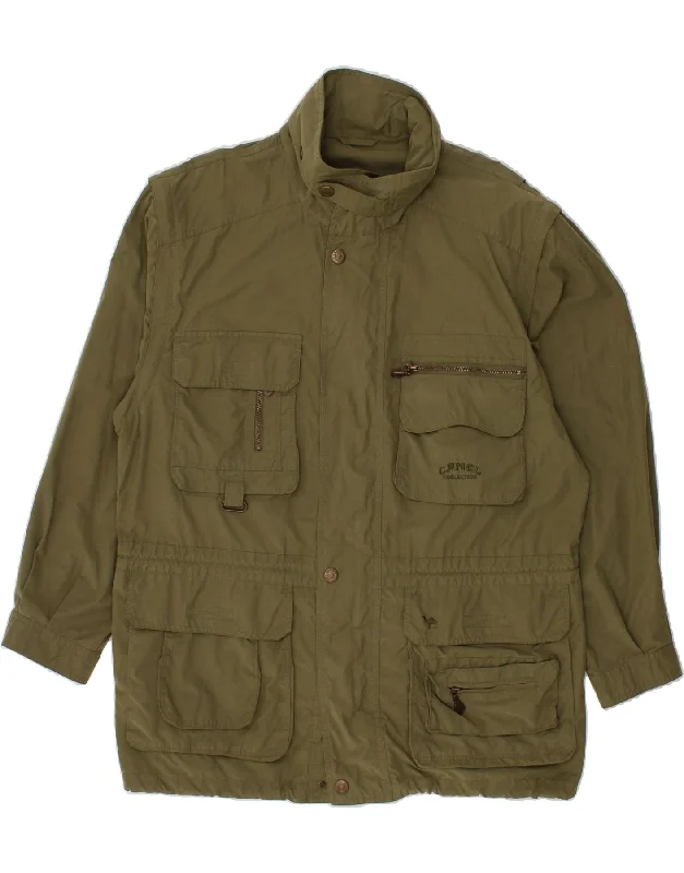 CAMEL Mens Utility Jacket UK 40 Large Khaki