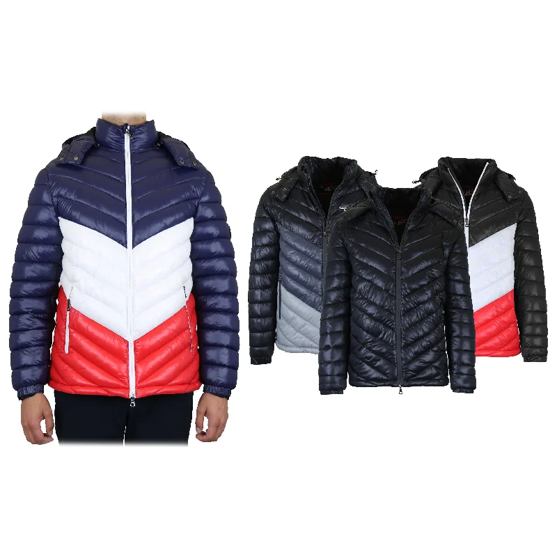 Men's Heavyweight Hooded Puffer Bubble Jacket