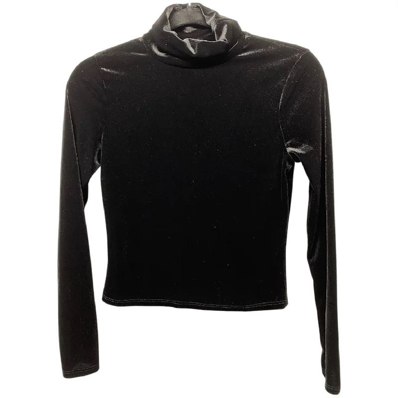 Top Long Sleeve By Aqua In Black, Size: S