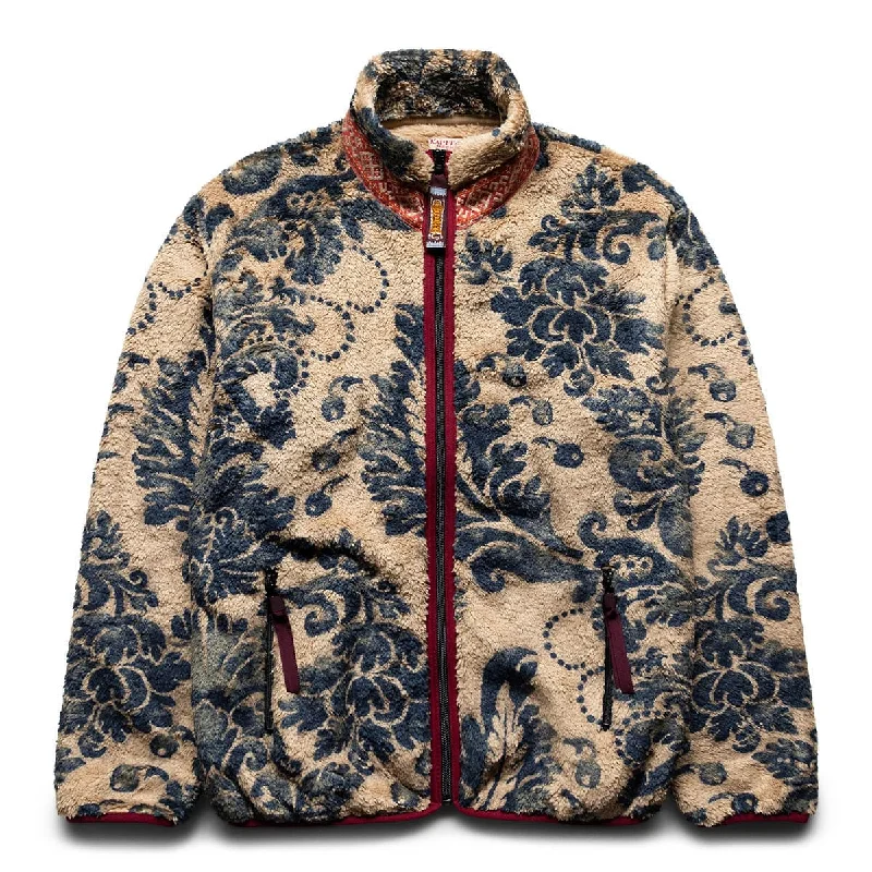 DAMASK FLEECE ZIP JACKET