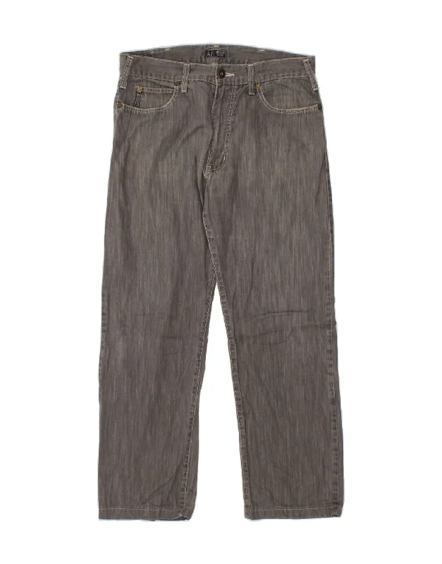 ARMANI Mens Straight Jeans W32 L28 Grey