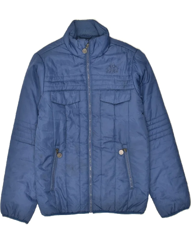 KAPPA Mens Padded Jacket UK 36 Small Blue Polyester