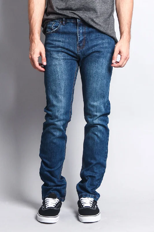 Premium Denim Skinny Fit Jeans (Indigo Blue)