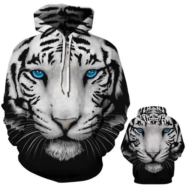 3D Tiger Print Unisex Sweatshirts