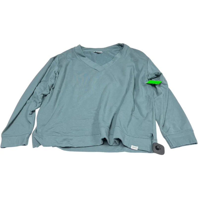 Top Long Sleeve By Orvis In Blue, Size: L