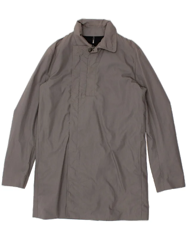 CHRISTIAN DIOR Mens Trench Coat IT 48 Medium Grey