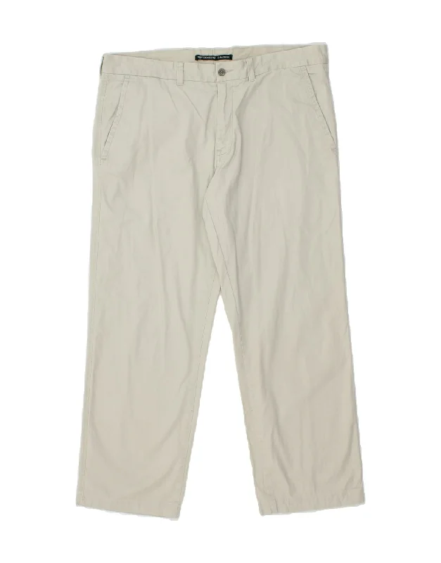 DOCKERS Mens Extra Sim Fit Chino Trousers W38 L28  Off White