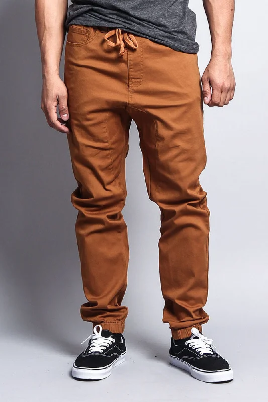 Men's Jogger Twill Pants (Dark Wheat)