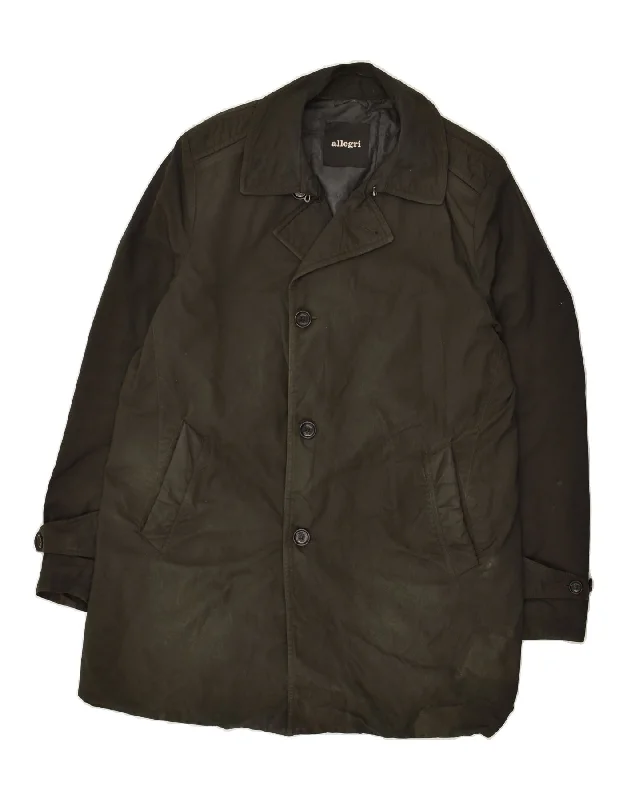 ALLEGRI Mens Overcoat UK 40 Large Green