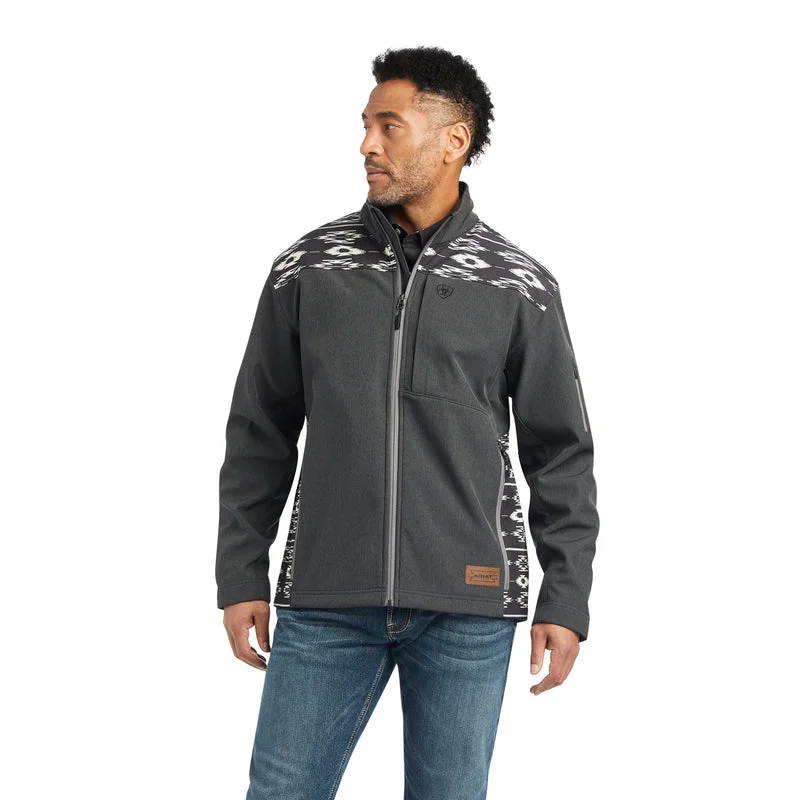 Ariat Men's Chimayo Vernon 2.0 Softshell Jacket, Charcoal