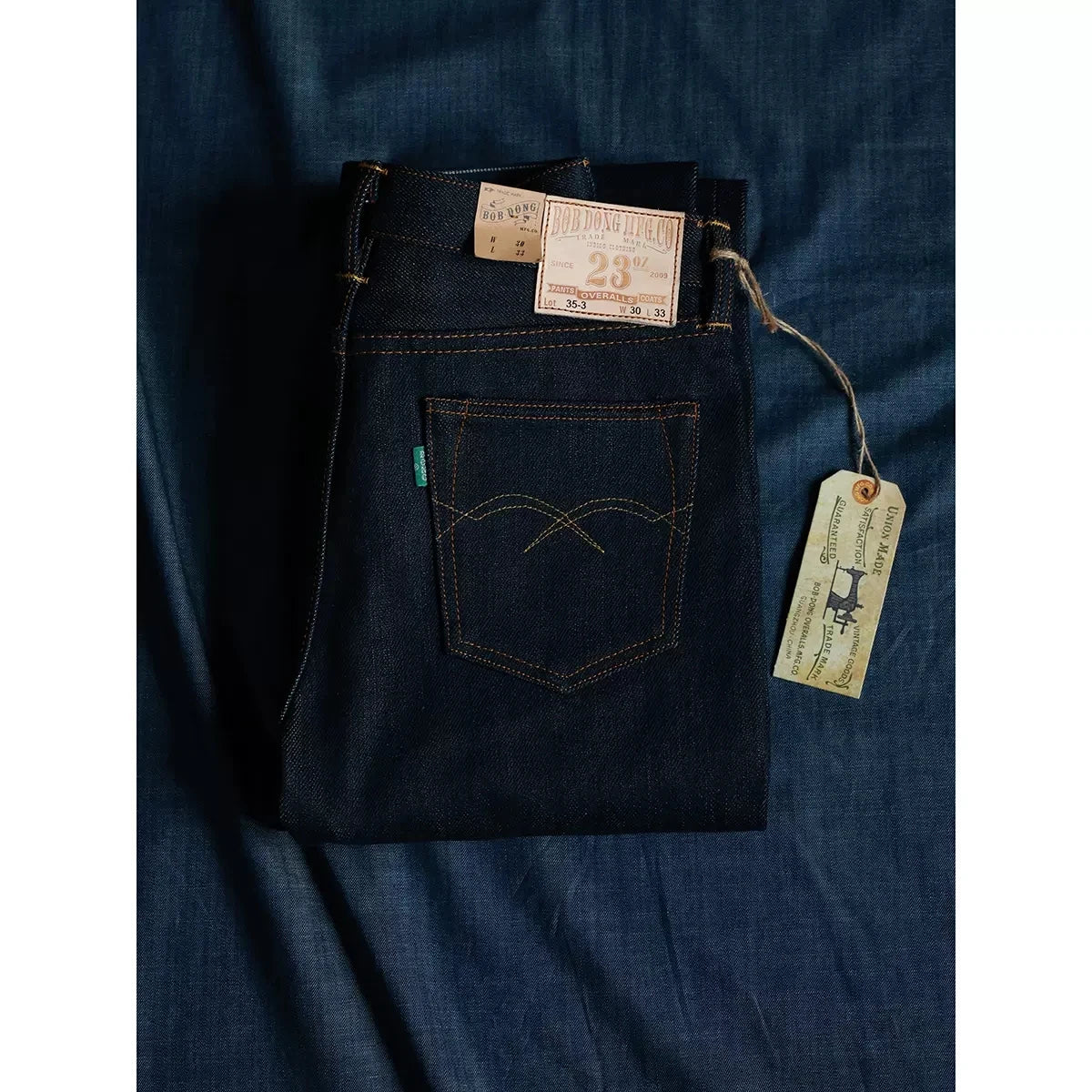 Lot 35-3 Heavyweight 23oz Selevdge Denim Jeans - Slim Straight Fit