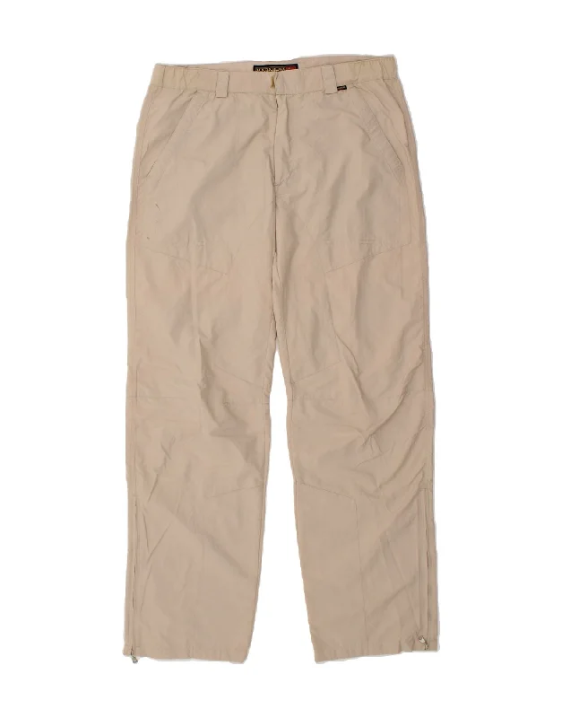 NAPAPIJRI Mens Straight Chino Trousers IT 50 Large W34 L32 Beige Polyamide