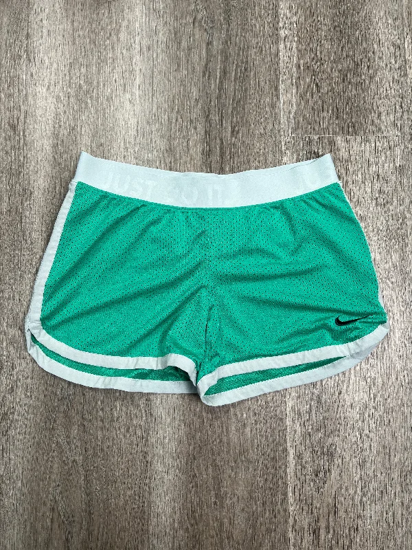 Green Athletic Shorts Nike Apparel, Size S