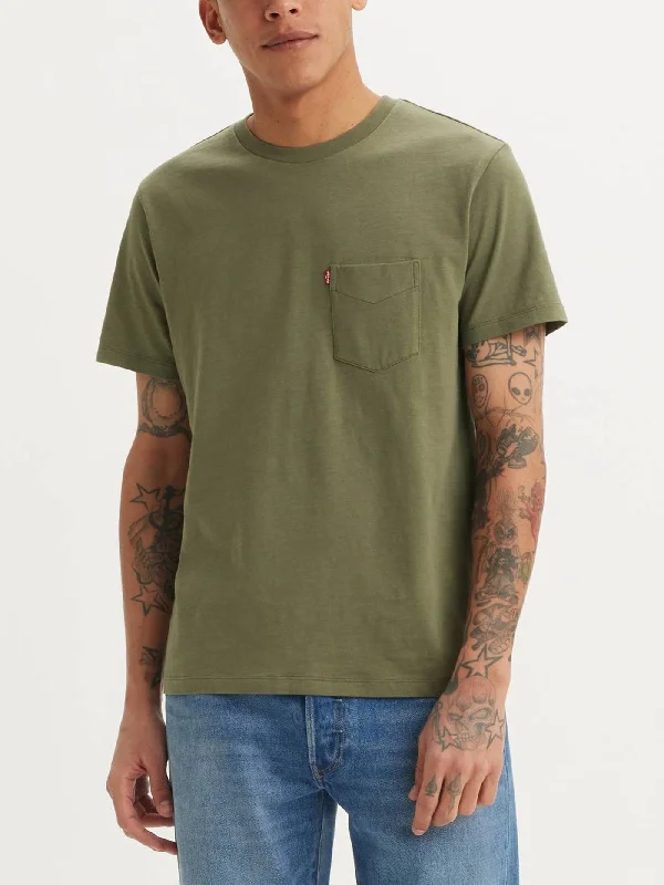 Classic Pocket Moss Olive T-Shirt