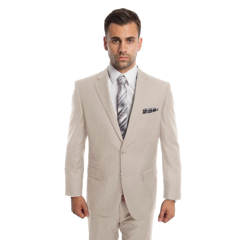 Men's Suit Set 2 Piece Set Notch Lapel Suit Set