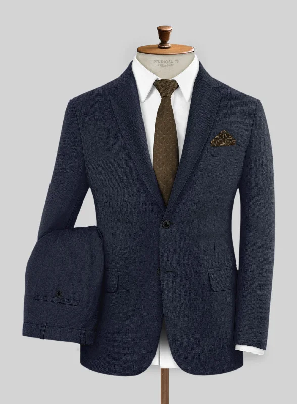 Hardy Minnis Mid Blue Twill Wool Suit