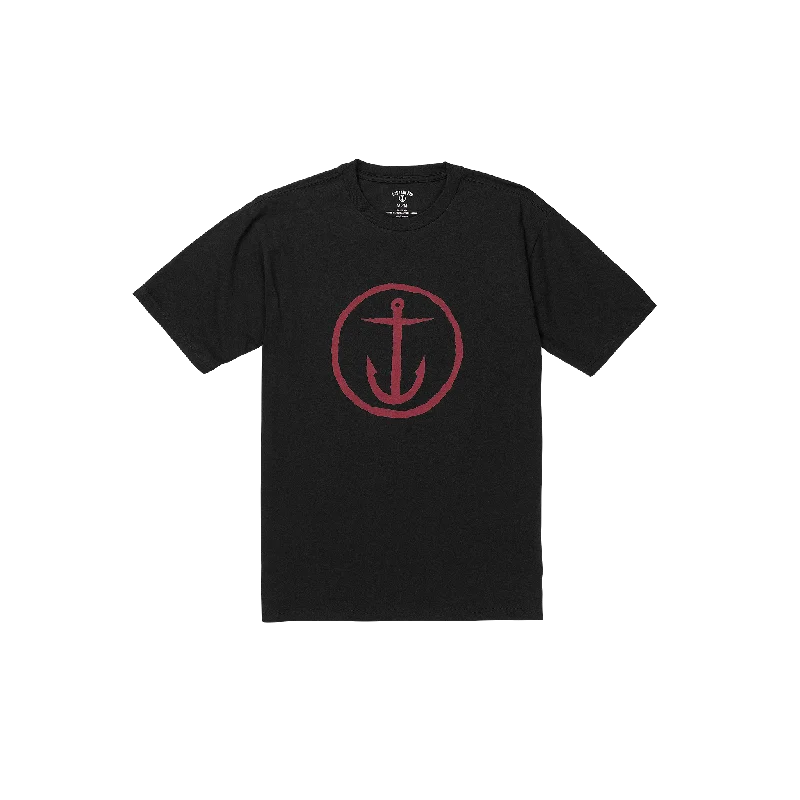 Anchor Logo Short Sleeve Tee - Blk