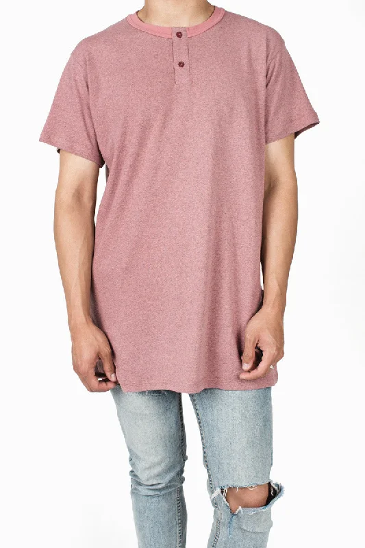 Henley Tee | Rose