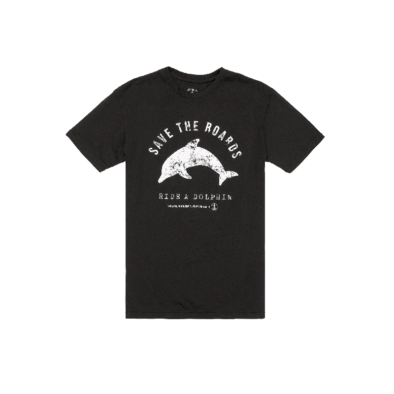 Dolphin Rider Short Sleeve Tee - Black