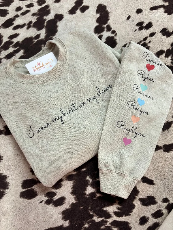 I wear my heart on my sleeve Sweatshirt