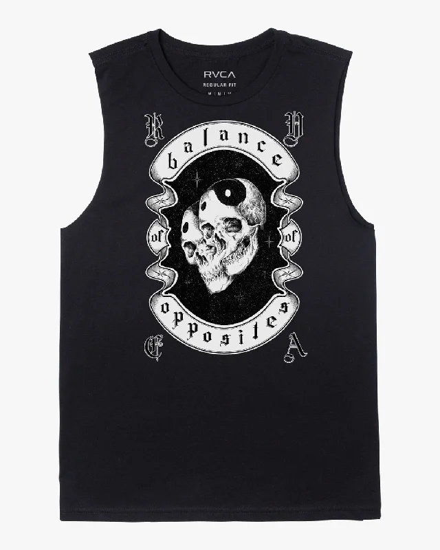 Cosmic Muscle Tank Top - Black