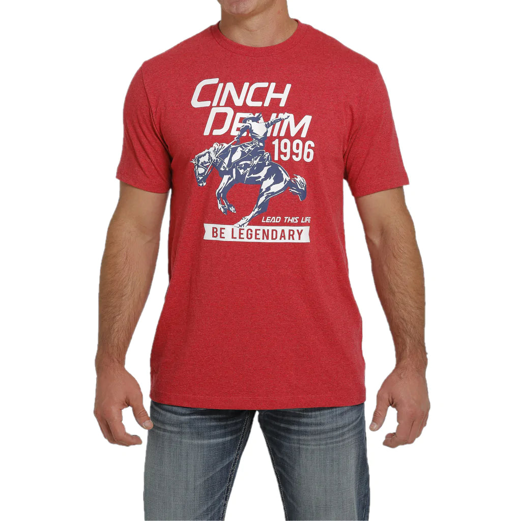 Cinch "Be Legendary" Red Tee