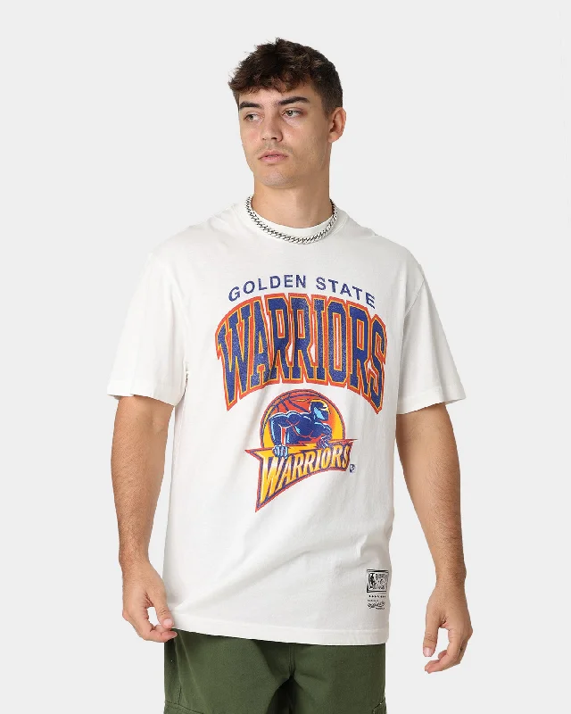 Mitchell & Ness Golden State Warriors XL Arch Vintage T-Shirt Vintage White