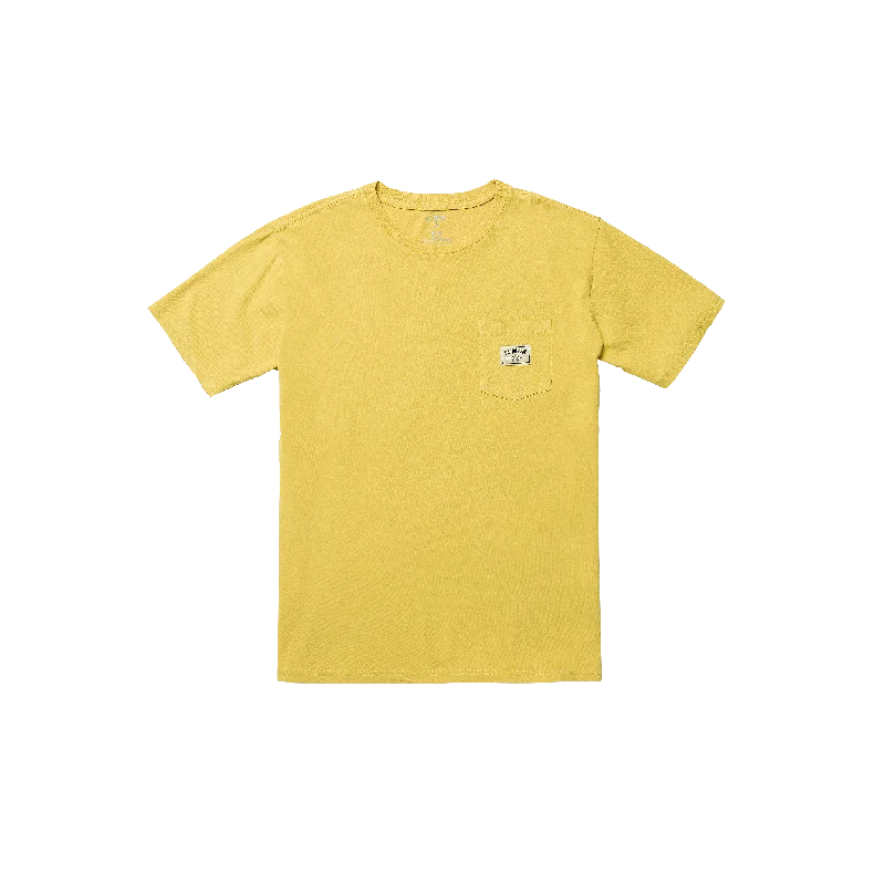 Captain Patch Pocket Short Sleeve Tee - Mineral Yellow