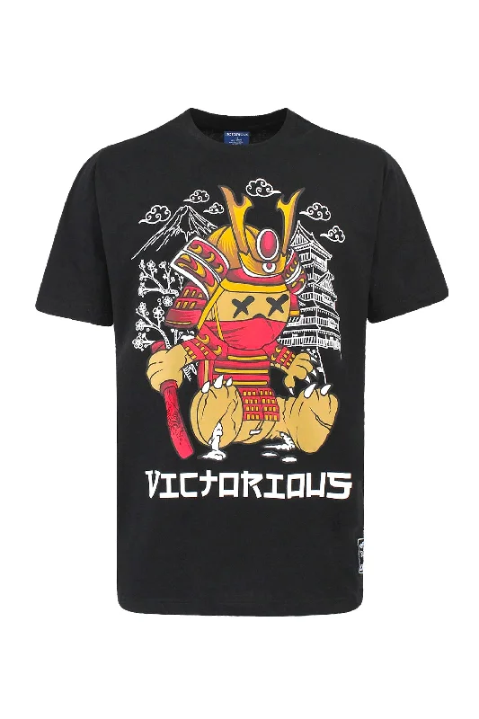 Men's Samurai Bear Graphic T-Shirt