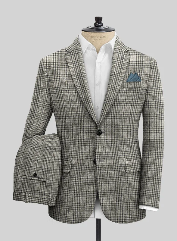 Sartori Spartaco Black Check Soft Tweed Suit