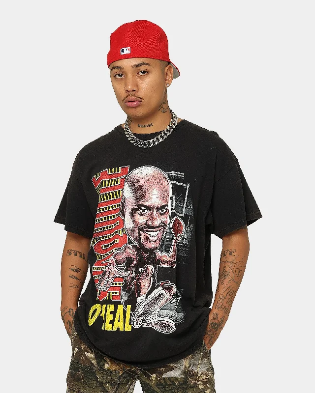 Goat Crew X Shaq Man of Steel Vintage T-Shirt Washed Black