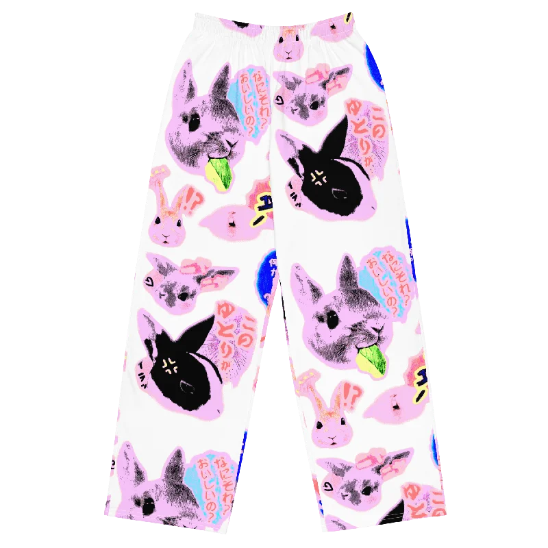 BUN White® Unisex Wide-Leg Pants