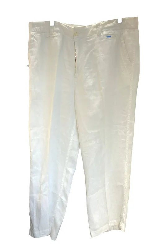 Escales Men's Linen Pants White 38