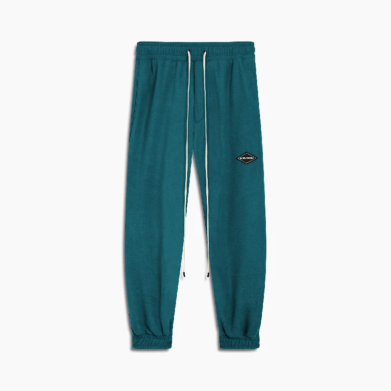 polar fleece roaming sweatpants / teal