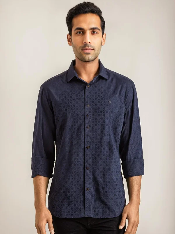 Men Printed Full Sleeve Cotton Shirt