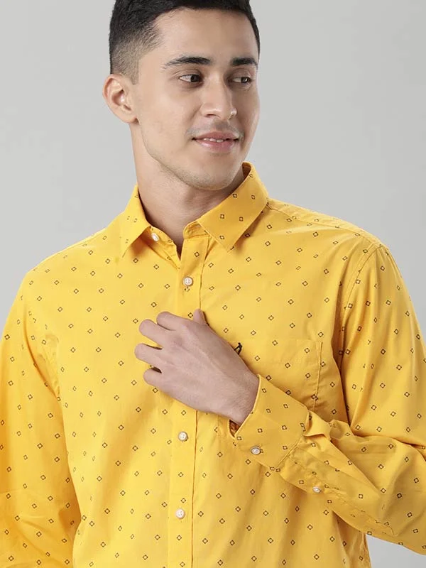 Men Printed Full Sleeve Cotton Shirt