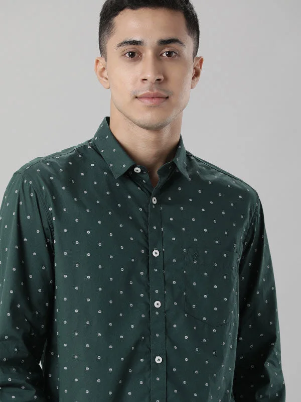 Men Printed Full Sleeve Cotton Shirt