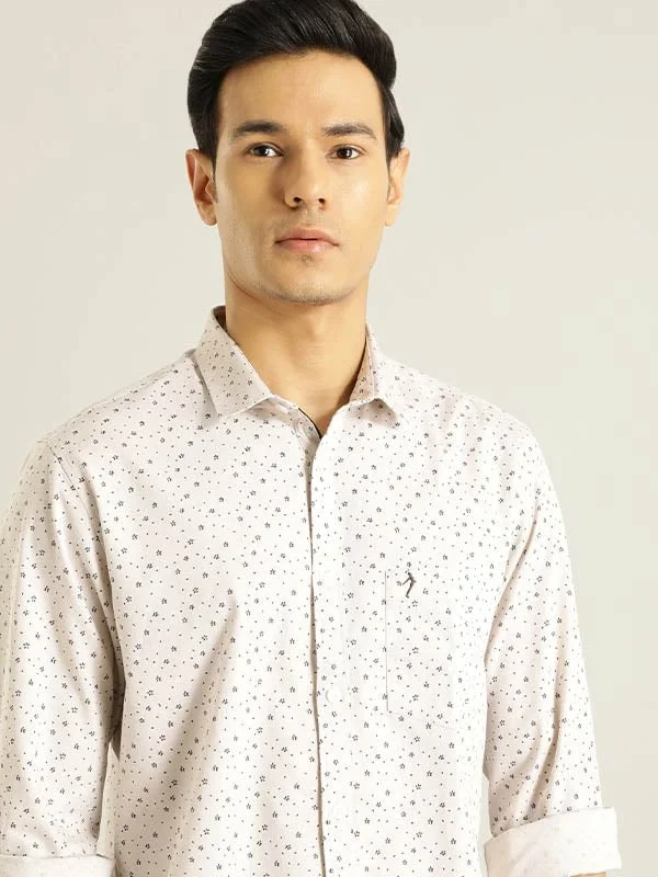 Men Printed Full Sleeve Cotton Shirt