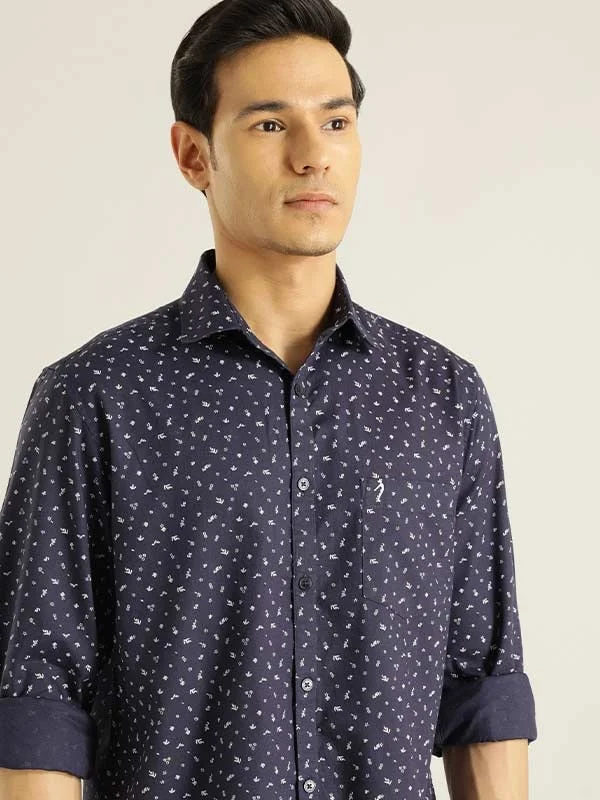 Men Printed Full Sleeve Cotton Shirt