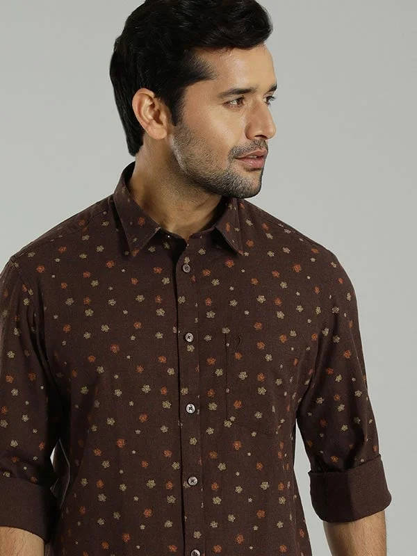 Men Printed Full Sleeve Cotton Shirt