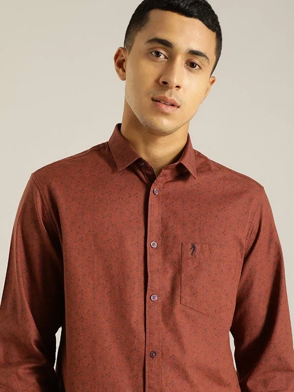 Men Printed Full Sleeve Cotton Shirt