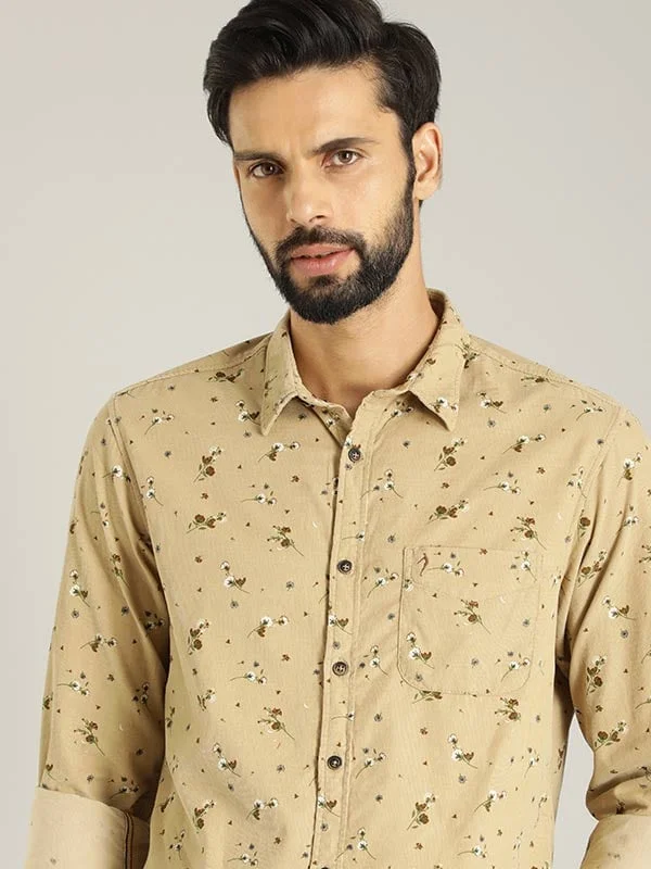 Men Printed Full Sleeve Cotton Shirt