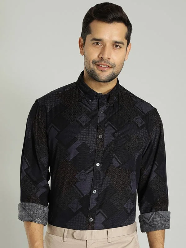 Men Printed Full Sleeve Cotton Shirt