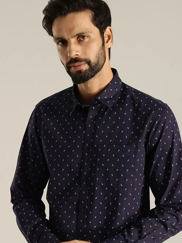 Men Printed Full Sleeve Cotton Shirt