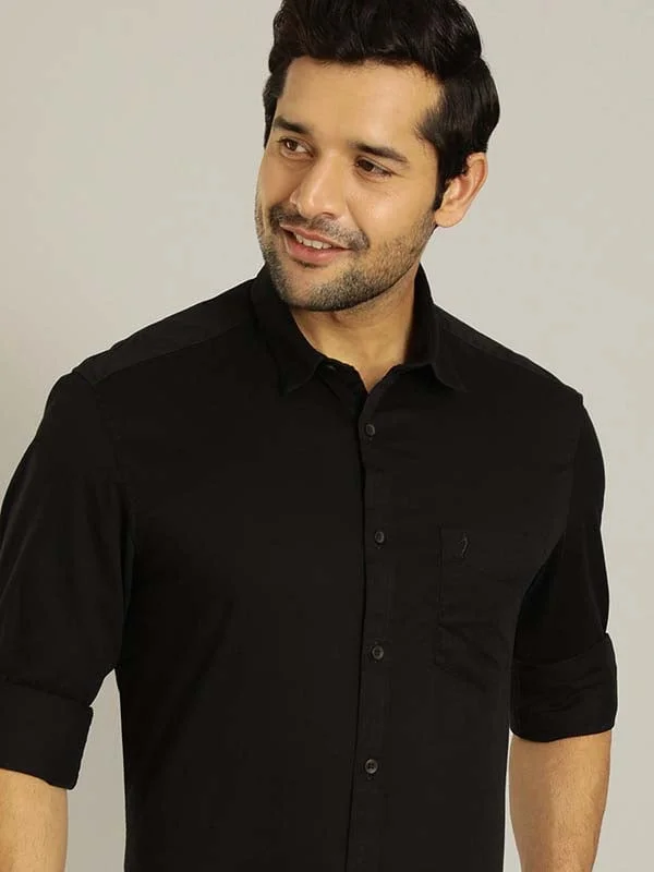 Men Solid Full Sleeve Cotton Shirt