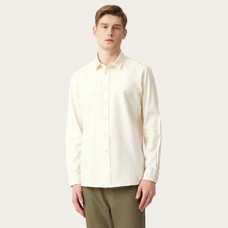 Relaxed Fit Long Sleeves Shirt With Embroidered Branding